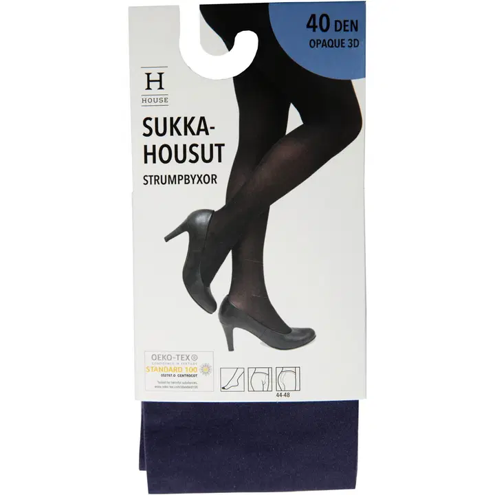 House naisten sukkahousut Opaque 3D 40 den Navy, koko 36-40