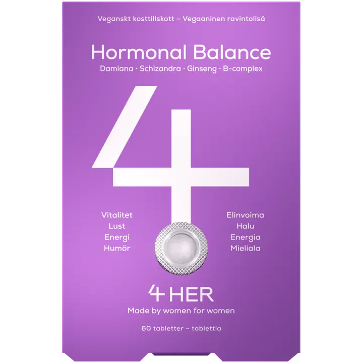 4Her Hormonal Balance ravintolisä 60 kpl