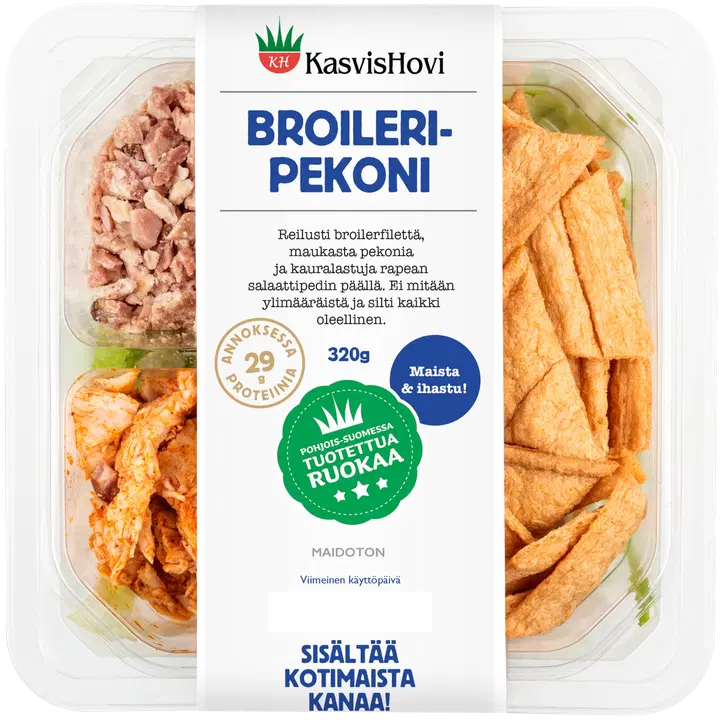 Kasvishovi Broileri-pekonisalaatti 320 g
