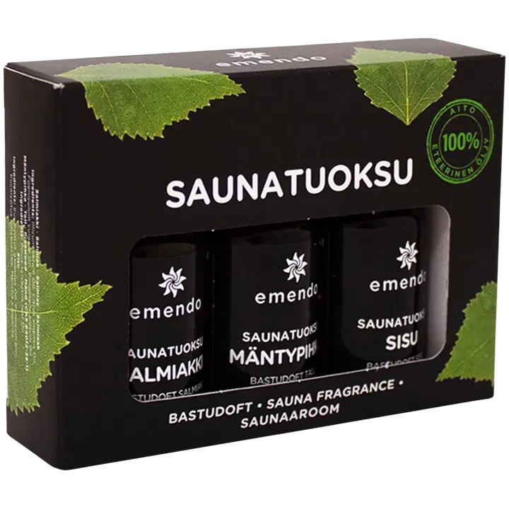 Emendo 3x10ml saunatuoksu musta