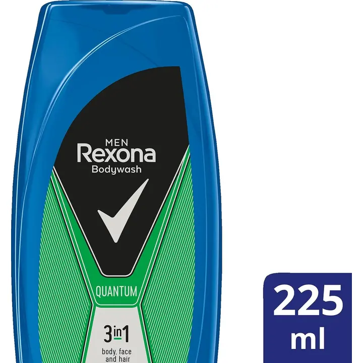 Rexona Men Quantum Suihkusaippua  3in1-koostmus   225 ml