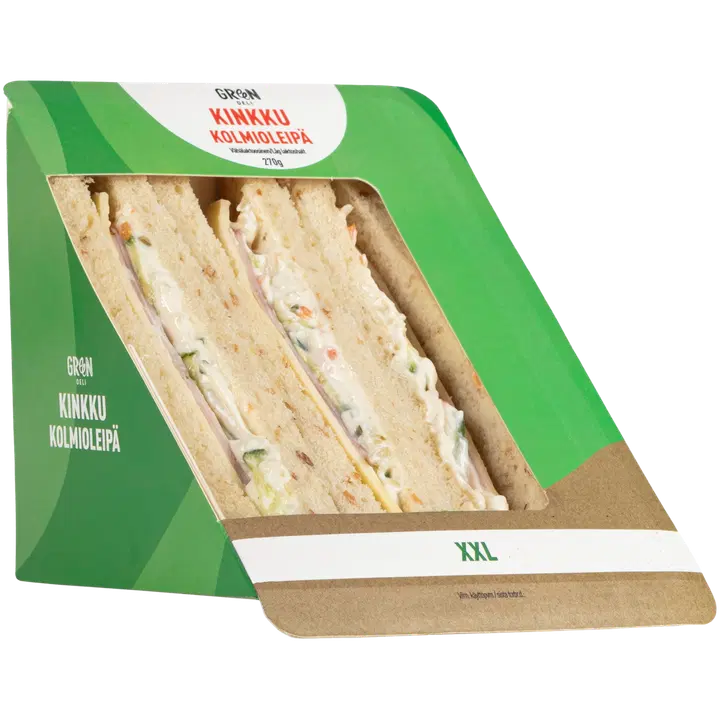 Greendeli Kinkku XXL Kolmioleipä 270 g