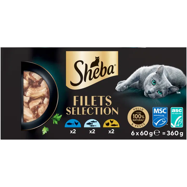 Sheba 6x60g Filets Lajitelma