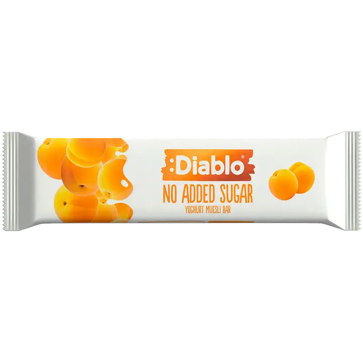 Diablo Jogurttikuorrutteinen aprikoosimyslipatukka.