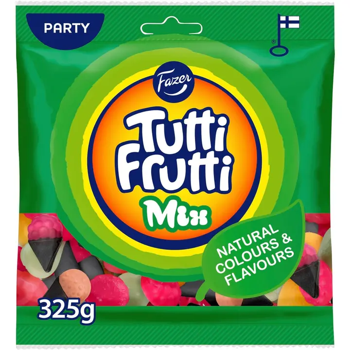 Fazer Tutti Frutti Mix Natural karkkipussi 325g