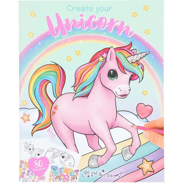 Ylvi & the Minimoomis Unicorn värityskirja
