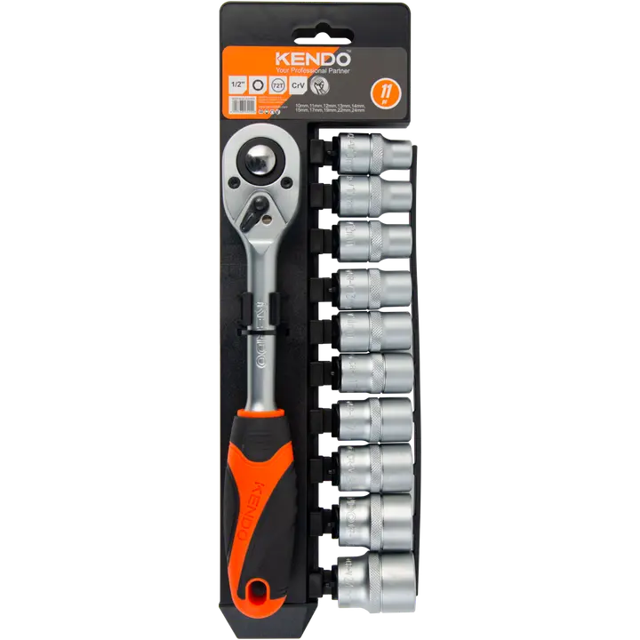 Padrunivõtmete komplekt 11-osa 1/2 6PT