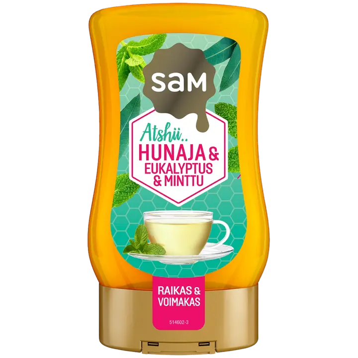 Hunajainen SAM EUKALYPTUS Hunaja&Eukalyptus&Minttu 250g