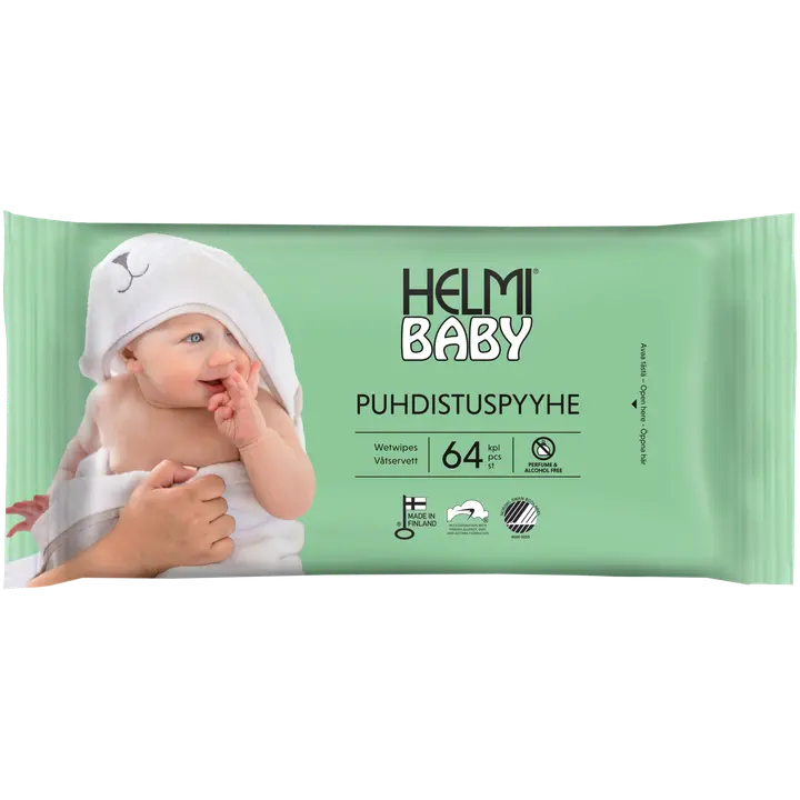 Helmi puhdistuspyyhe 64 kpl