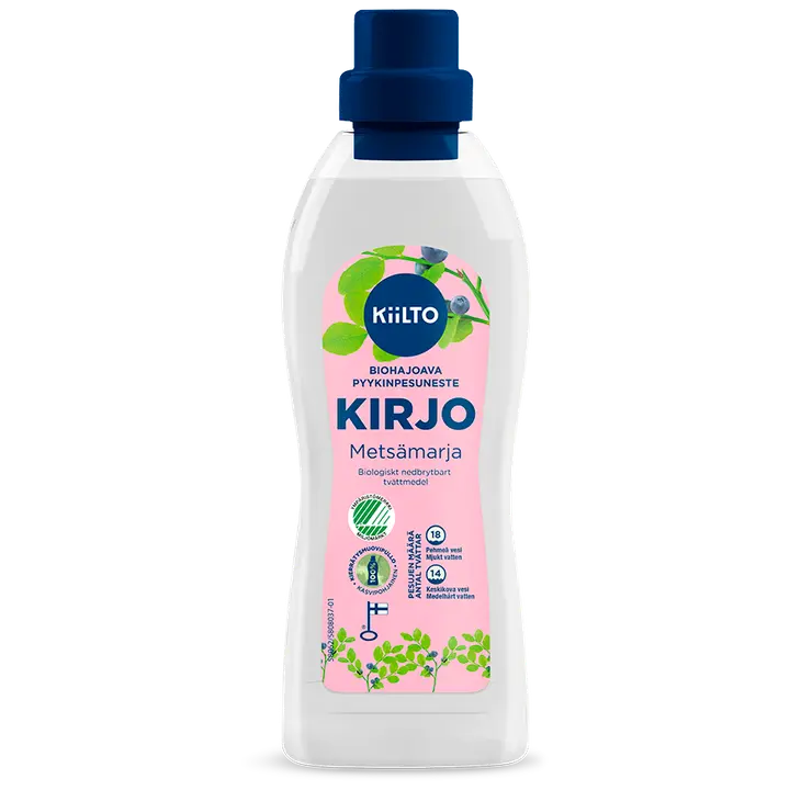 Kiilto Kirjo biohajoava pyykinpesuneste Metsämarja 720 ml
