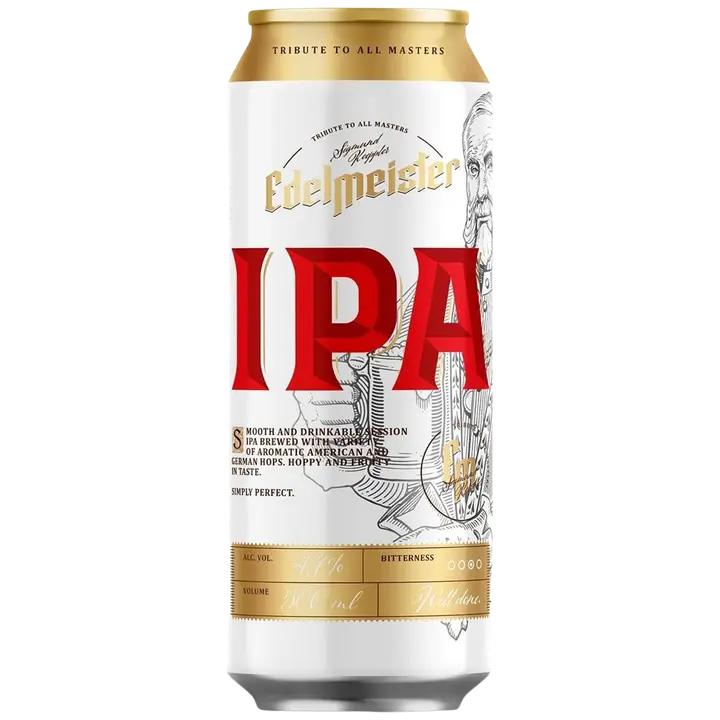 Edelmeister IPA õlu 4,7%vol 500ml