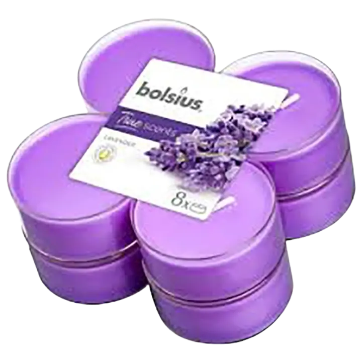 Bolsius teeküünal Lavendel 8h 8tk