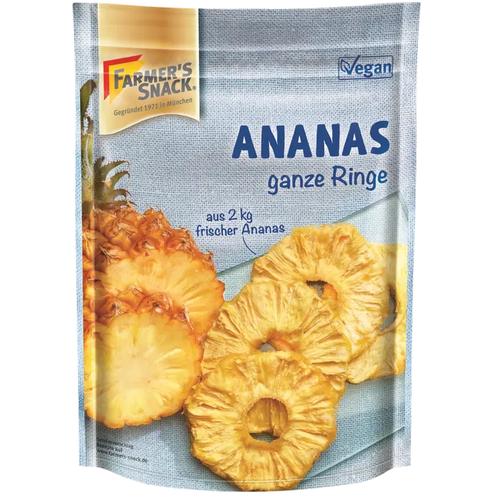 Farmer's Snack Pineapple Rings 120g