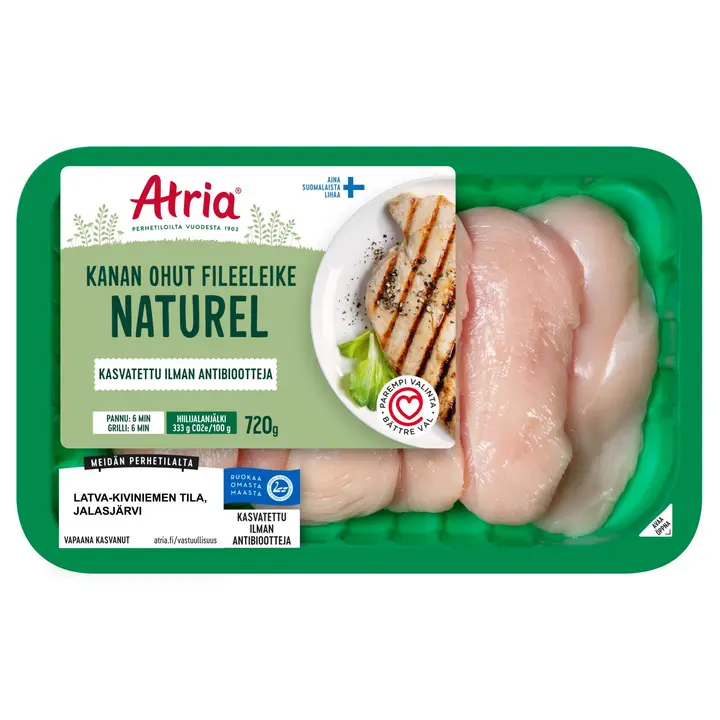 Atria Kanan Ohut Fileeleike Naturel 720g
