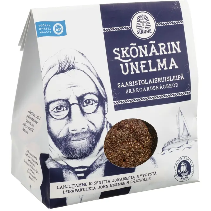 Sinuhe Skönärin unelma 330g saaristolaisruisleipä