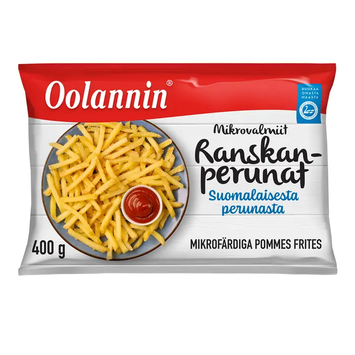 Oolannin mikrovalmiit ranskanperunat 400g