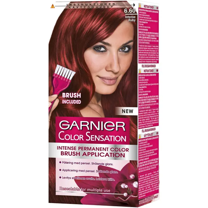 Garnier Color Sensation 6.60 Intense Ruby Intensiivinen punainen kestoväri 1kpl
