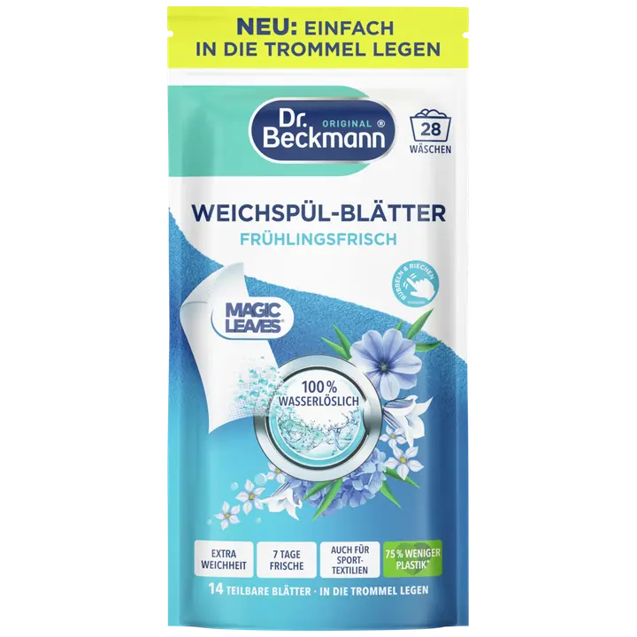 Pesupehmendaja lehed Dr.Beckmann Floral Fresh 28tk