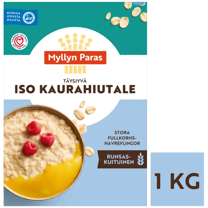 Myllyn Paras Iso täysjyvä Kaurahiutale 1 kg