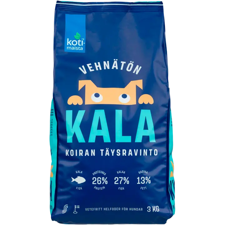 Kotimaista täissööt koerale kalaga 3kg