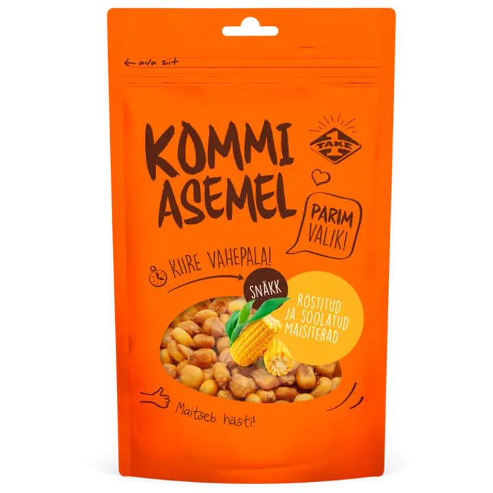 Kommi Asemel  röstitud ja soolatud maisiterad 100g