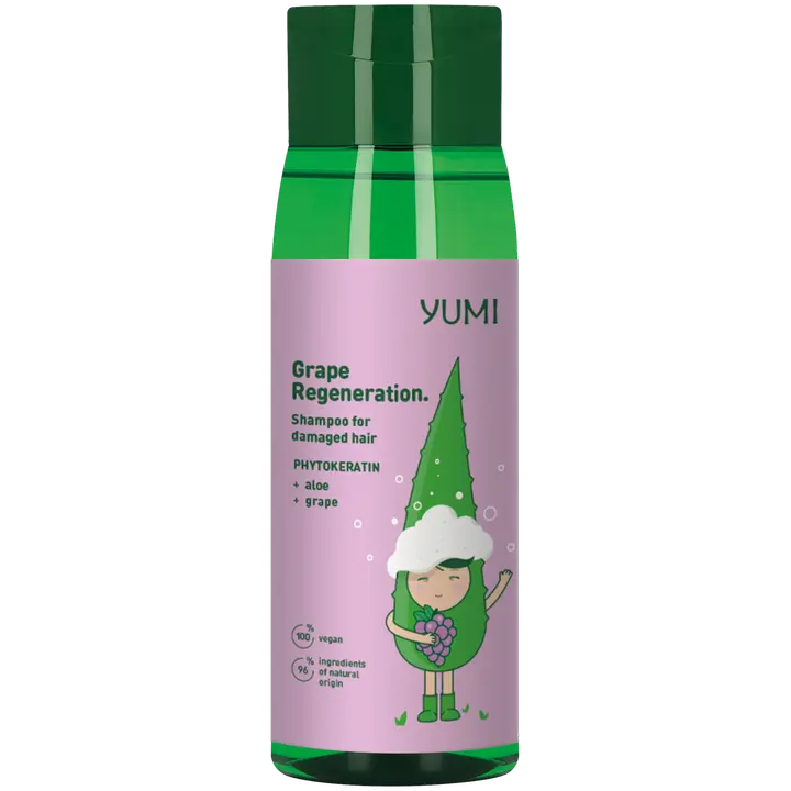 Yumi korjaava shampoo vaurioituneille hiuksille viinirypäle 300 ml