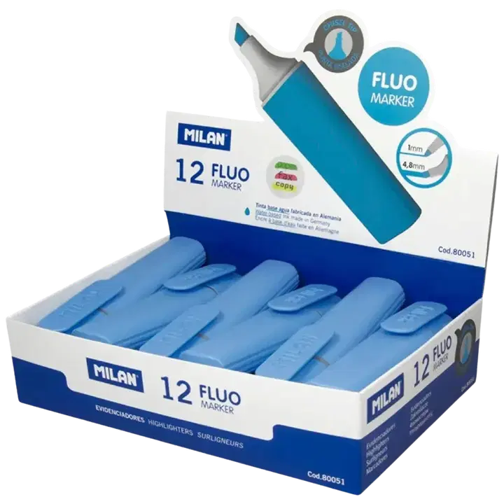 Helestusmarker milan fluo 1-4,8 mm - sinine