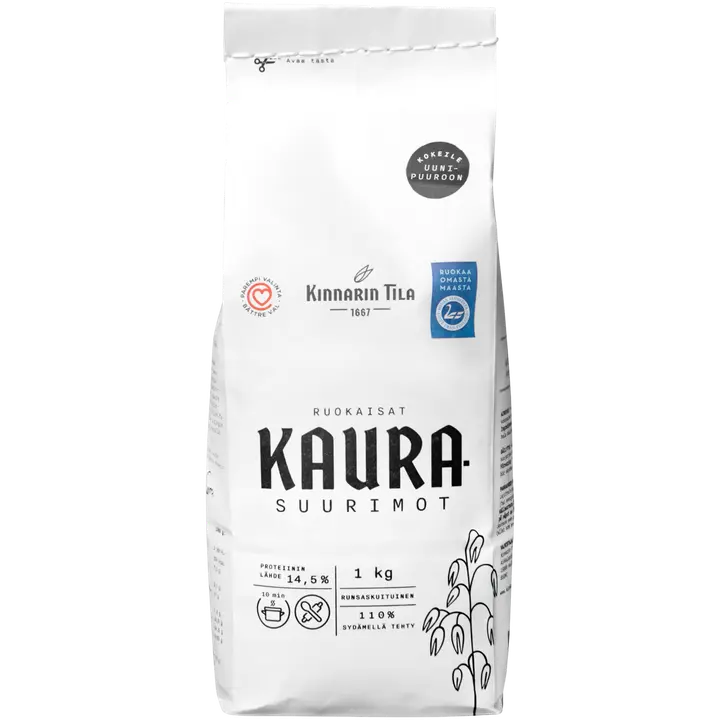 Kinnarin Tila Ruokaisat kaurasuurimot 1 kg