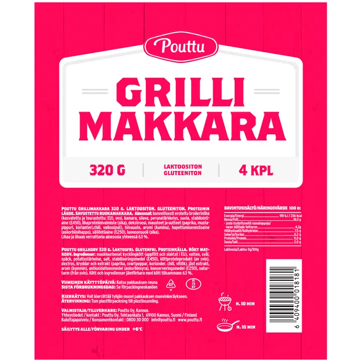Pouttu Grillimakkara 320g