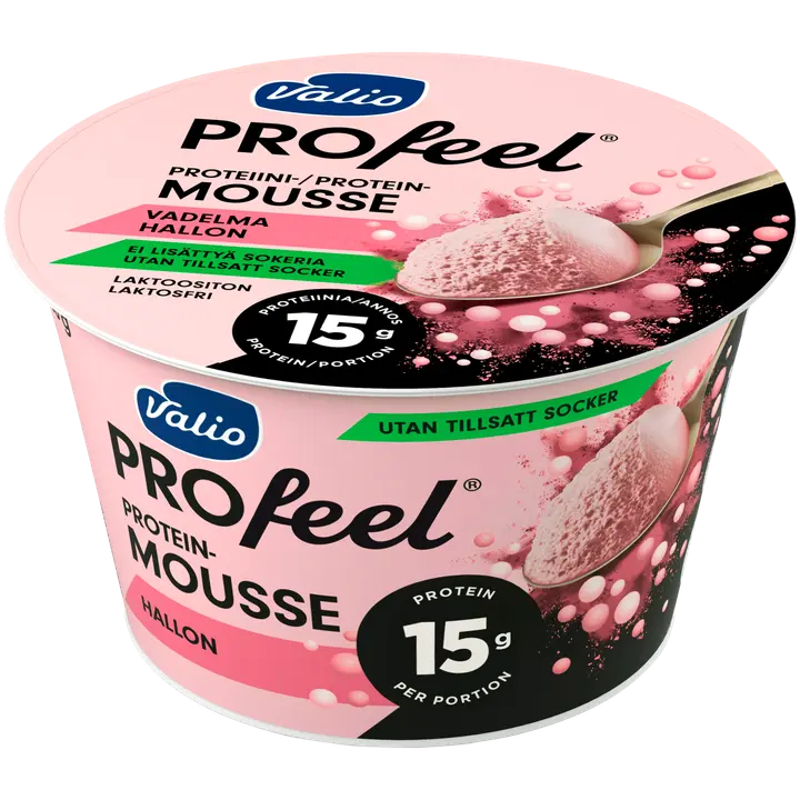 Valio PROfeel proteiini-mousse vaarika, laktoosivaba, 150 g