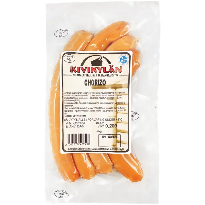 Kivikylän Chorizo kypsä 200 g