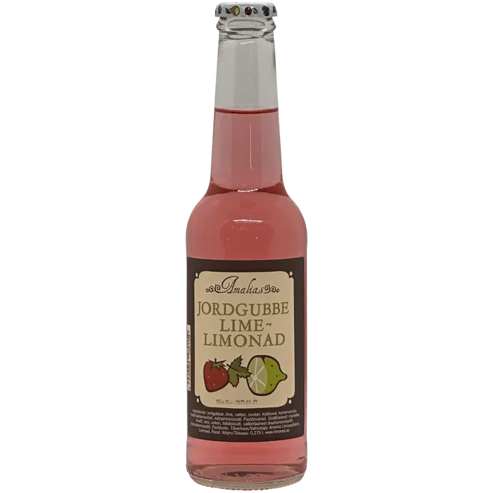 Amalias Limonadfabrik mansikka-limelimonadi 275 ml