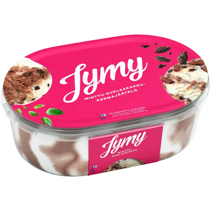 Jymy Minttu-Suklaakakku kermajäätelö 900ml