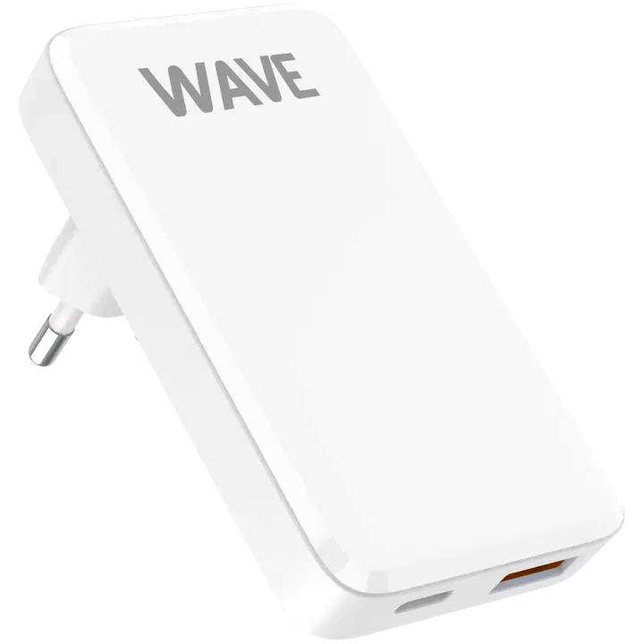 Seinalaadija Slim 65W GaN 1xUSB-A + 1xUSB-C