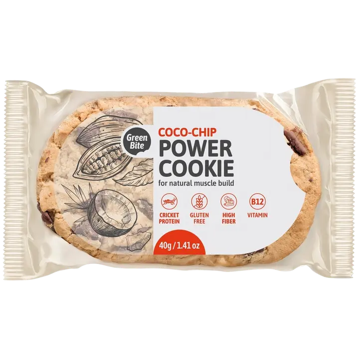 Green Bite Šokolaadi ja kookose energiaküpsis kilgiga, 40g