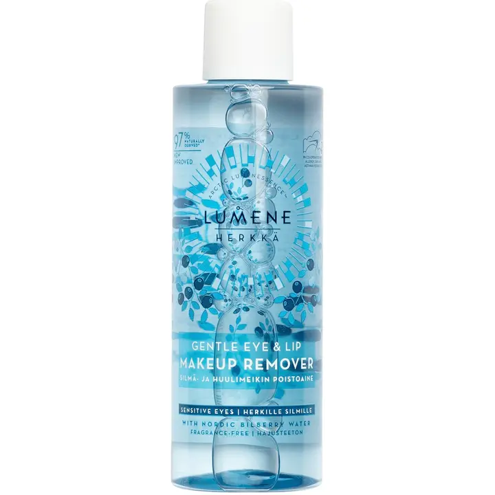 Lumene HERKKÄ Hellävarainen silmä- ja huulimeikin poistoaine 100ml