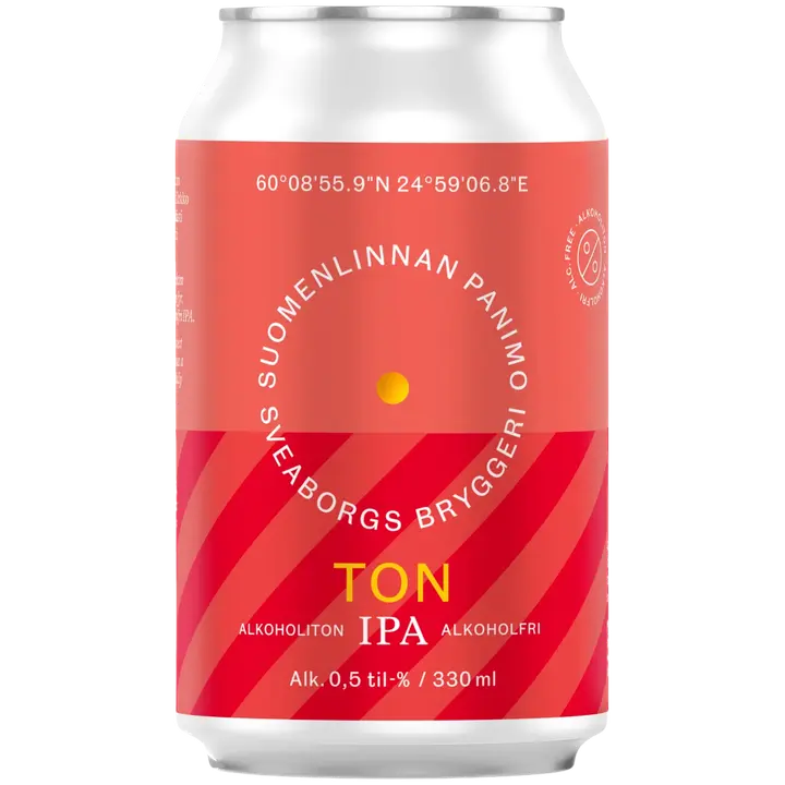 Suomenlinnan Panimo Alkoholiton Ton Ipa 0,5% tölkki olut 33cl