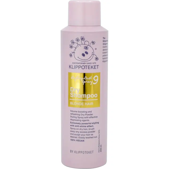 Klippoteket Styling Dust Spray Dry Shampoo kuivashampoo & muotoilu 200 ml