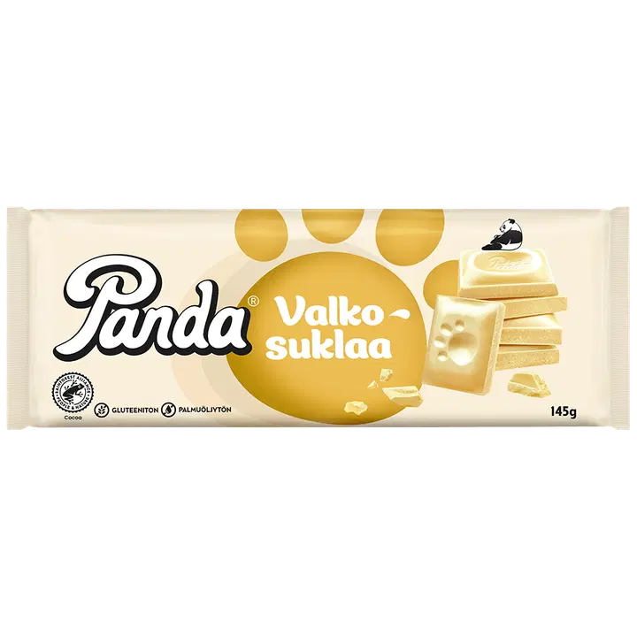 Panda vit chokladplatta 145g