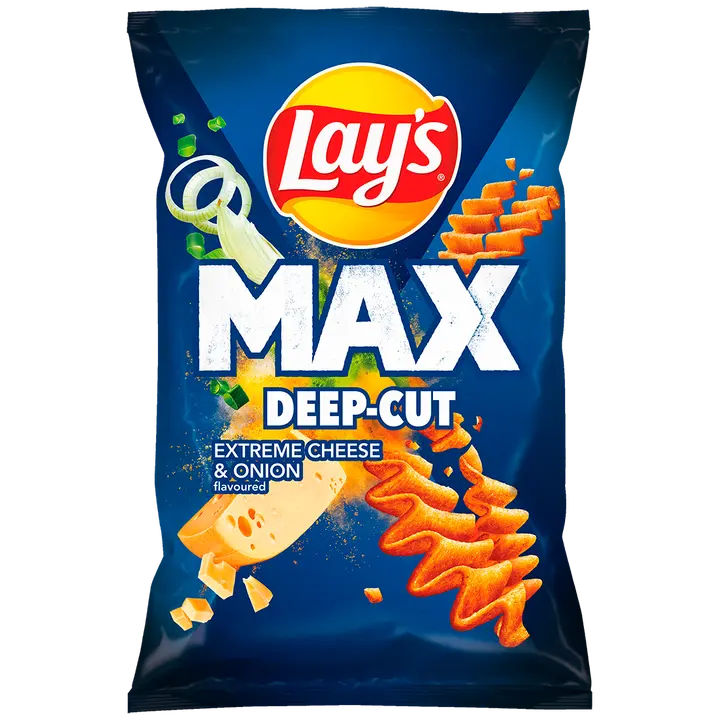 LAY'S MaXx Juustu-ja sibulamaitselised kartulikrõpsud 0,12kg
