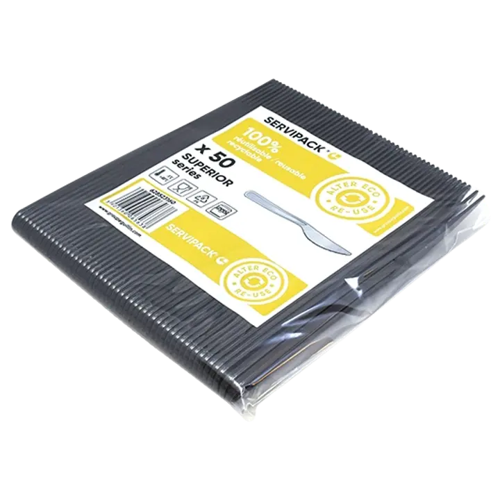 Servipack nuga must PS(ekstra tugev) korduvkasutatav 50tk