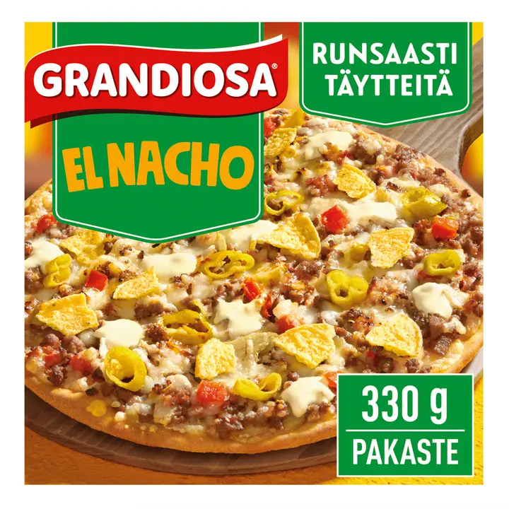 Grandiosa el nacho kiviuuni pakastepizza 330g