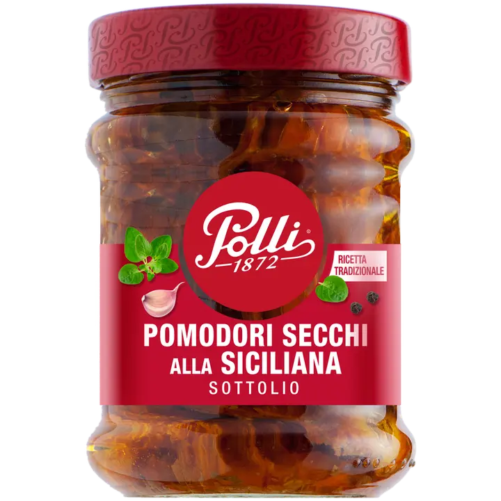 Polli päikesekuivatatud sitsiilia tomatid päevalilleõlis 285g