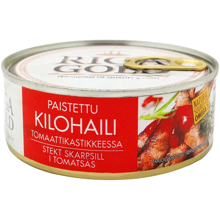 Riga Gold Paistettu kilohaili tomaattikastikkeessa 240g/120g
