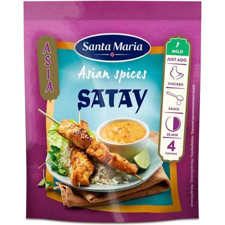 Santa Maria Asian Spices Satay aasialainen mausteseos 35g