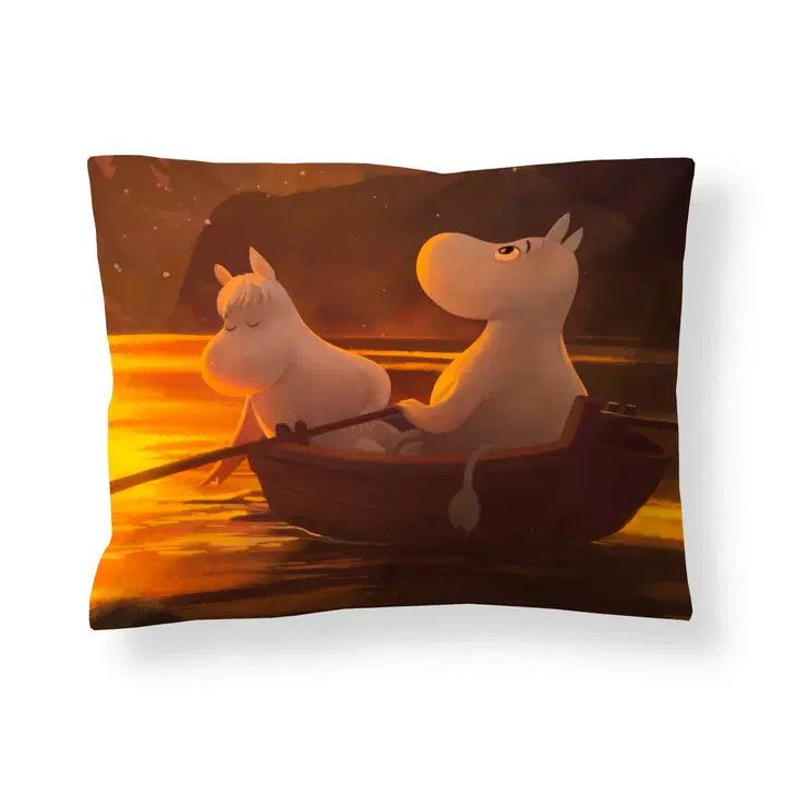 Finlayson Satiinityynyliina Muumilaakson syksy multi 50x60 gots