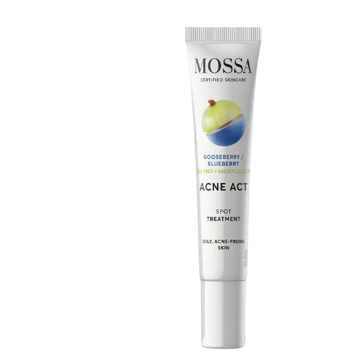 Mossa Acne Act Täsmätipat finneihin ja epäpuhtauksiin 15ml