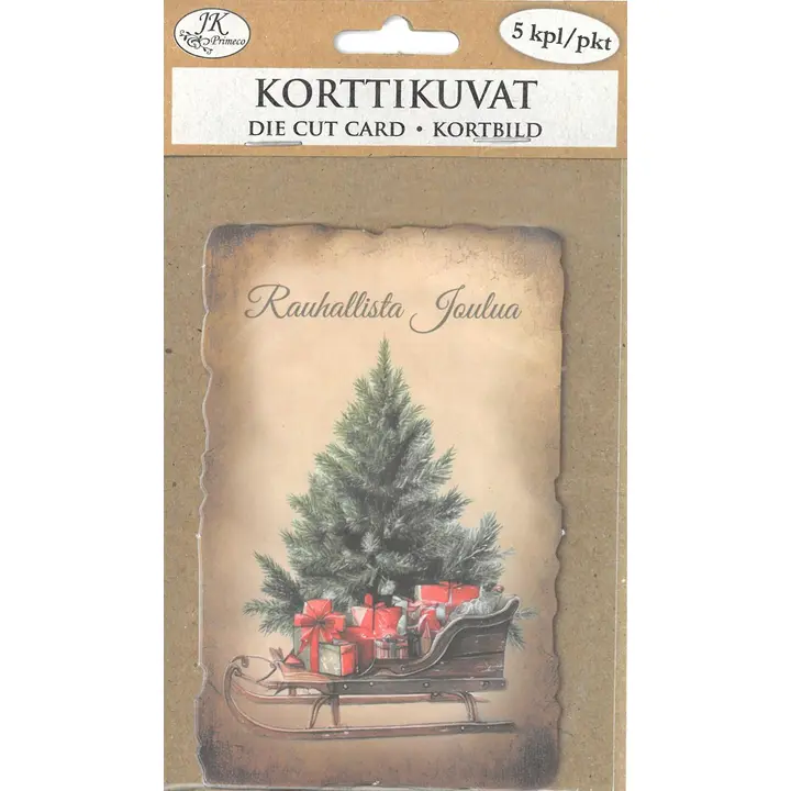 J.K. Primeco korttikuva Joulu nostalgia 5kpl