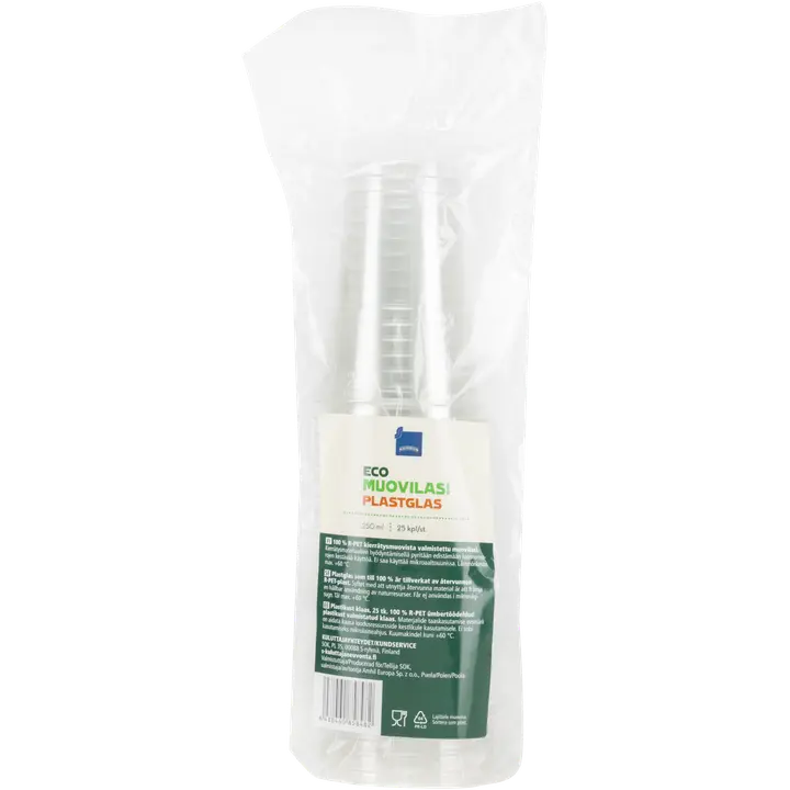 Rainbow eco muovilasi 250 ml 25 kpl