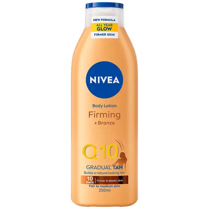 NIVEA 250ml Q10 Firming +Bronze Body Lotion -vartaloemulsio